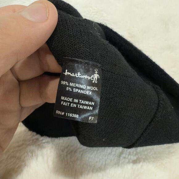 Smartwool Hat Beanie Mens Black Merino Wool Knit Skull Cap Winter Outdoor - Picture 4 of 4